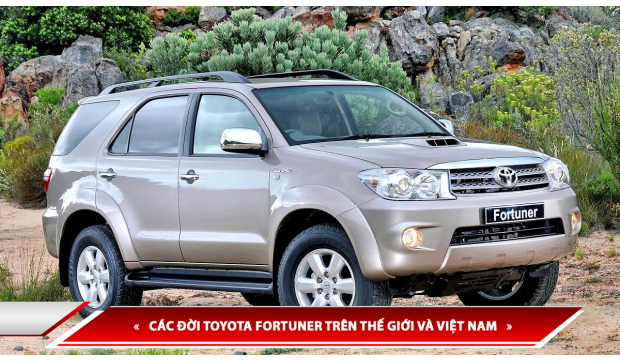 LỊCH SỬ HÌNH THÀNH XE TOYOTA FORTUNER - CÁC ĐỜI TOYOTA FORTUNER TRÊN THẾ GIỚI VÀ VIỆT NAM